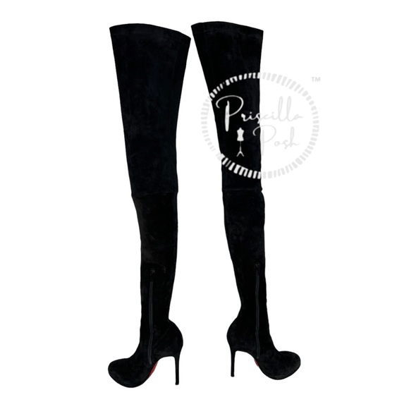 Christian Louboutin
Suede Calfskin Louise XI 120 Thigh High Boots 37.5 - Picture 7 of 16